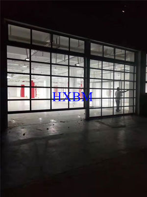 Aluminium glass Garage Doors With powder coated color and Remote Control for construction