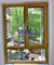 Elegant View Wood Aluminum Windows 2.0mm C Notch Heatproof Thermal สําหรับตลาดบราซิล