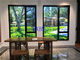 PVDF Color double glazed soundproof Aluminum Casement Windows Thermal Break